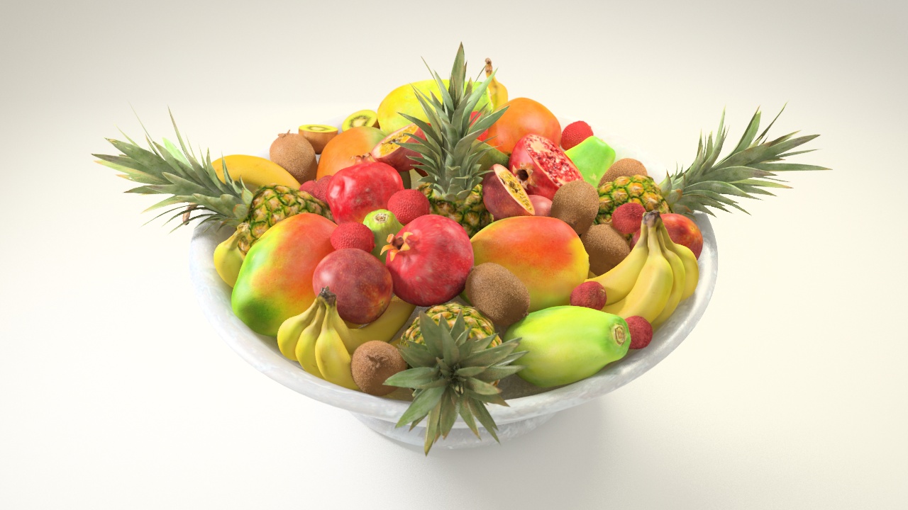 VP Marble Bowl - Exotic fruits 1